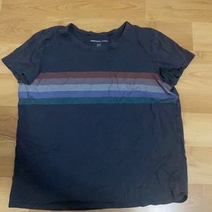 american eagle striped  t-shirt